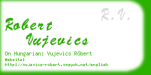robert vujevics business card