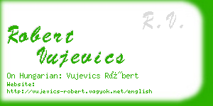 robert vujevics business card